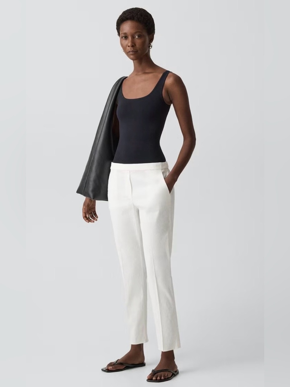 Theory Treeca Pull On Pant in Good Linen NWOT